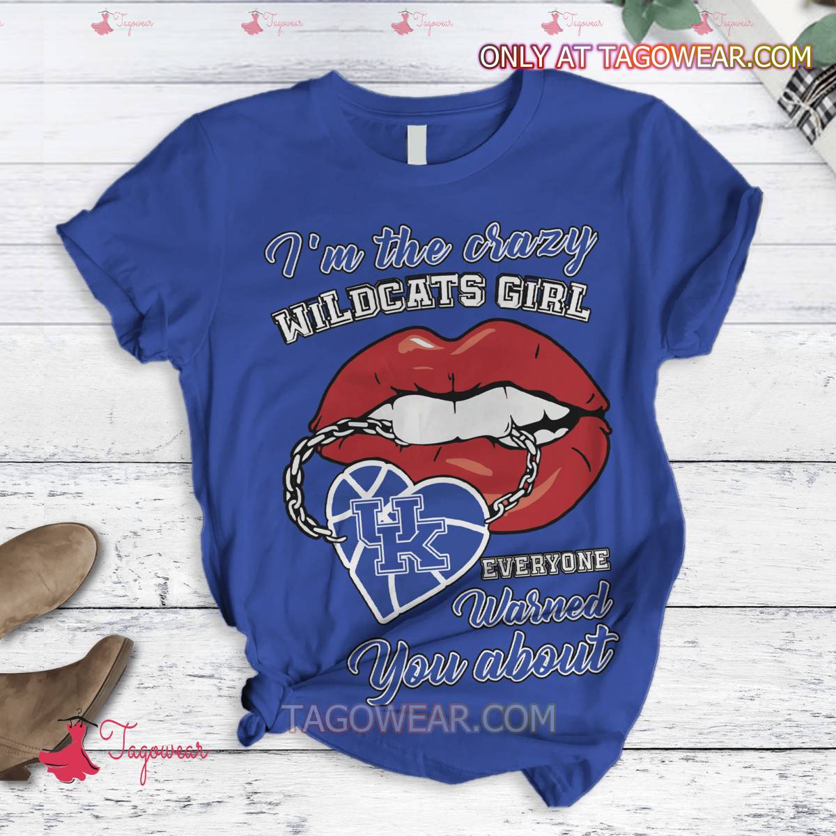 Kentucky Wildcats I'm The Crazy Wildcats Girl Everyone Warned You About Pajamas Set a