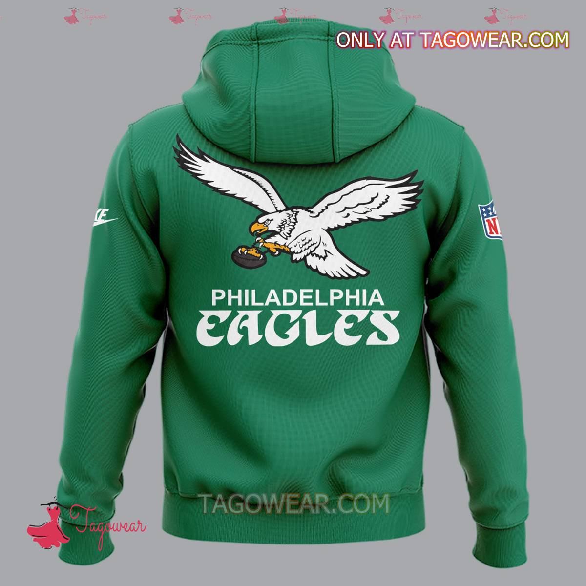 Philadelphia Eagles Jason Kelce 13 Seasons Signature Hoodie a