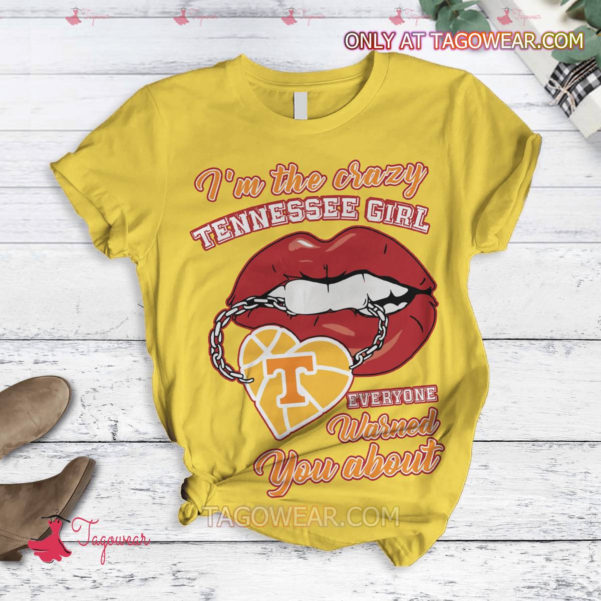 Tennessee Volunteers I'm The Crazy Tennessee Girl Everyone Warned You About Pajamas Set a